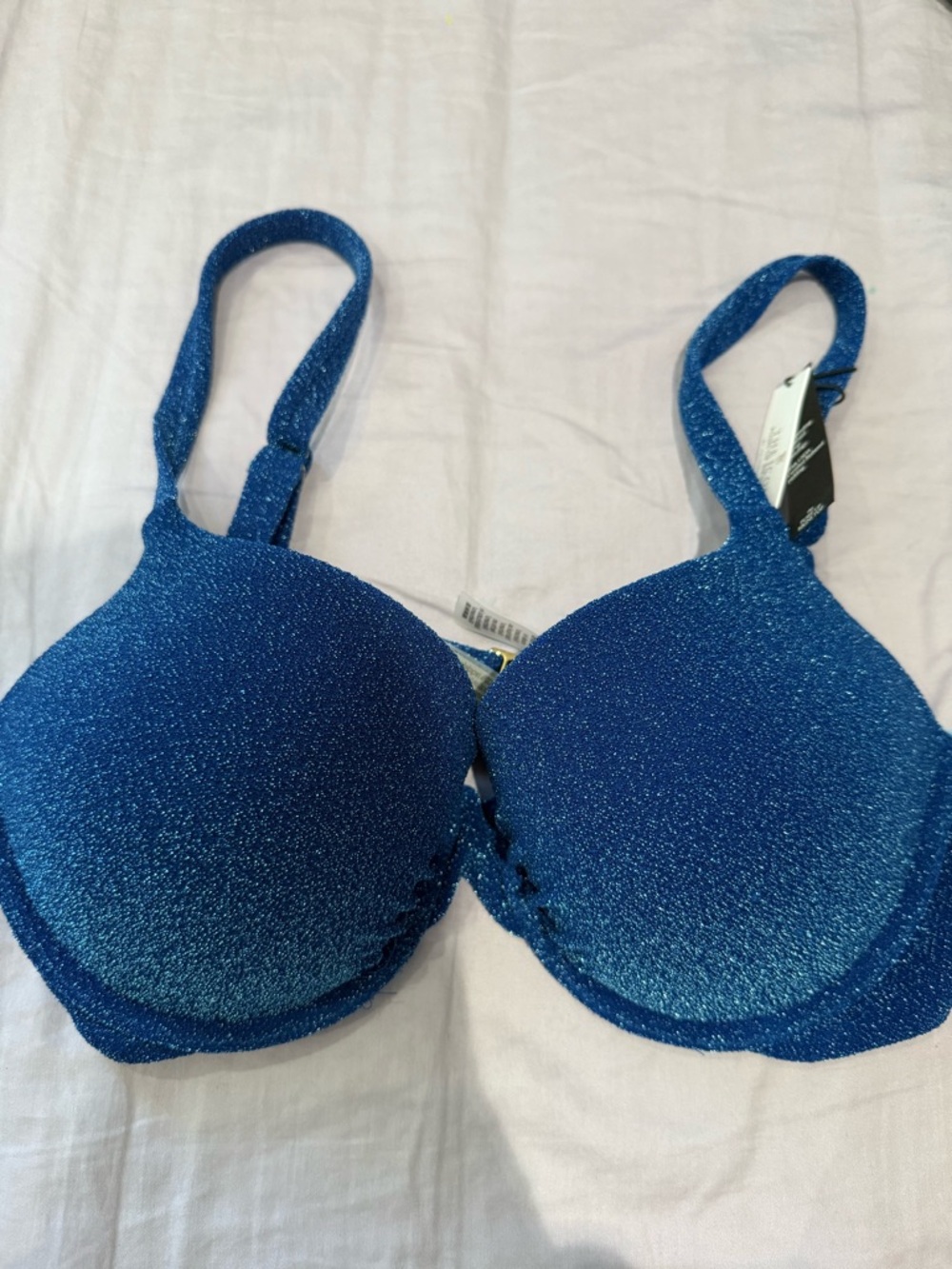 Victoria's Secret Blue Shimmer bikini top